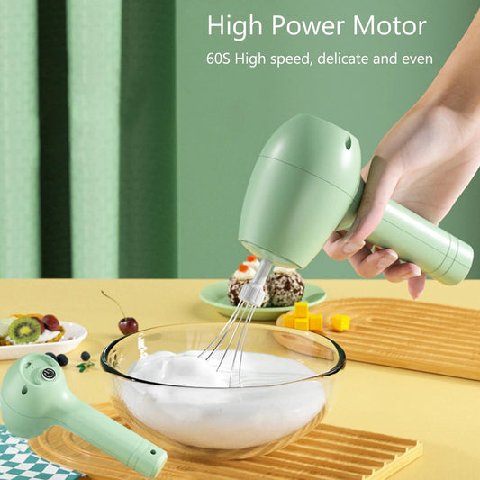 Wireless Portable Electric Food Mixer Automatic Whisk Butter Egg Beater