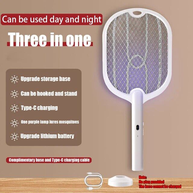 3 In 1 Electric Mosquito Swatter Mosquito Killer Lamp Killer Insect Killer