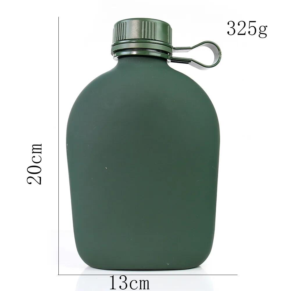 1L Army Hip Flask Water Bottle Aluminum Wine Pot