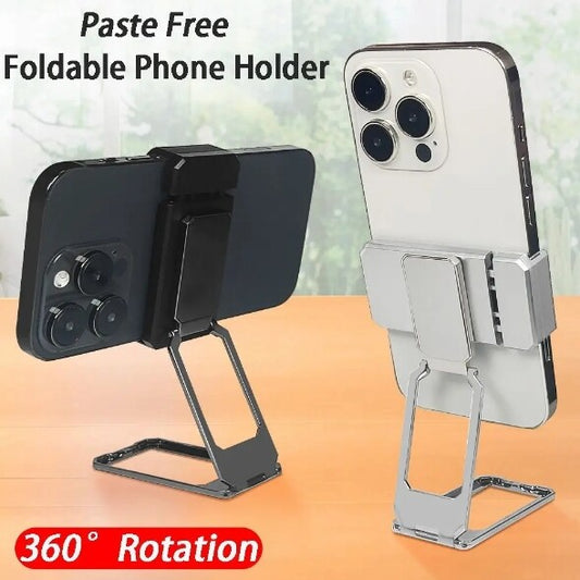 360 Rotation Foldable Stand Back Clip Phone Holder